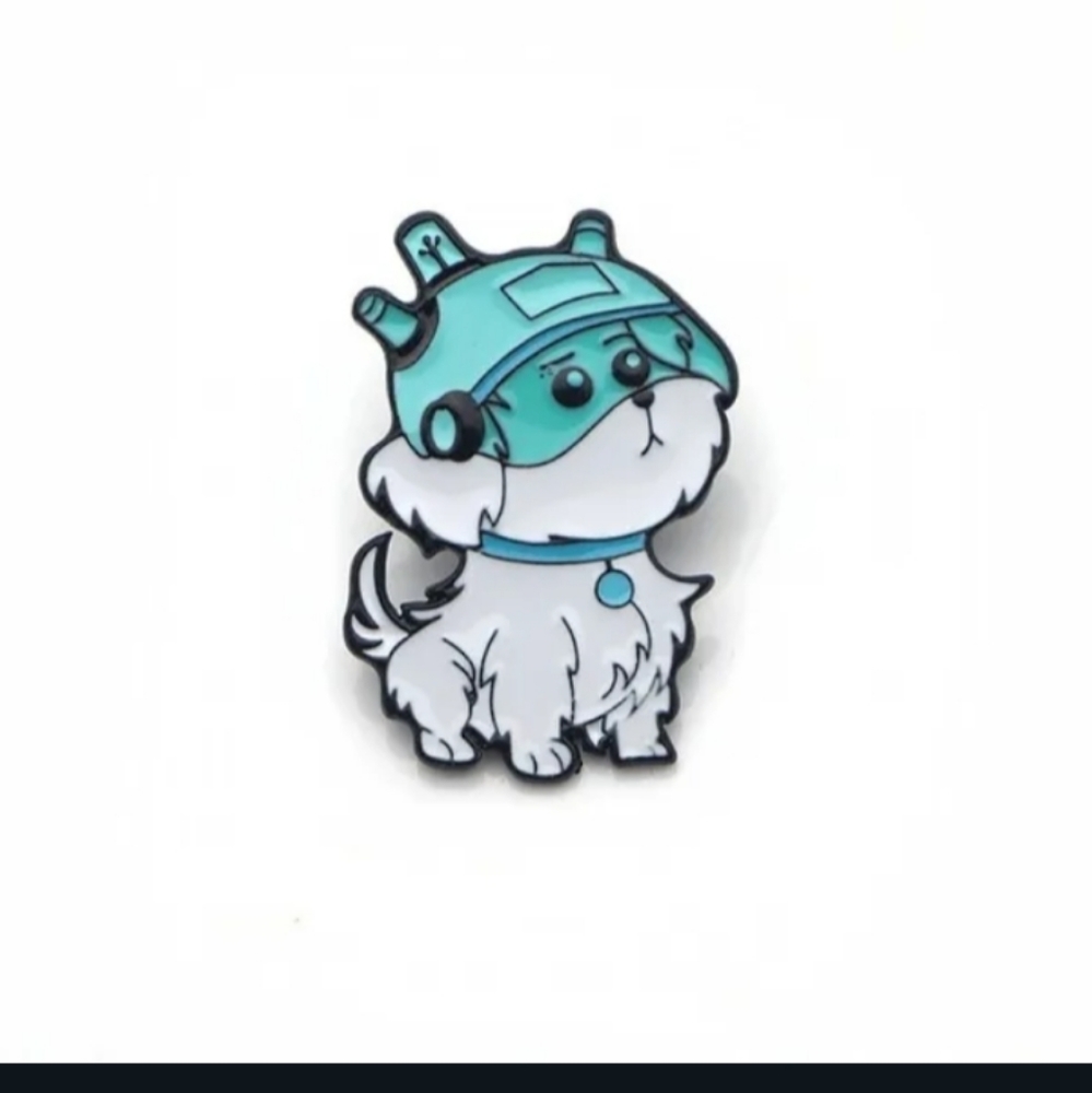 Rick and Morty smart dog pin